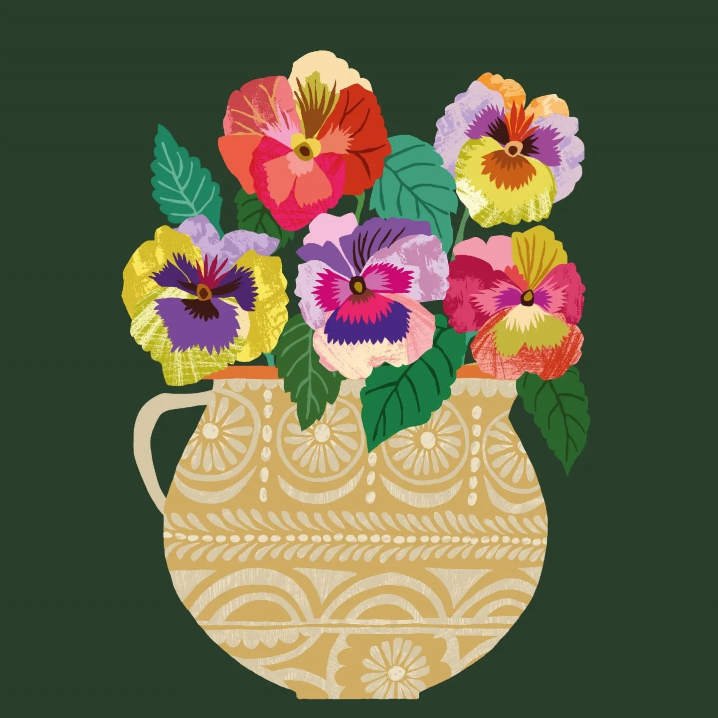 Pansies Print